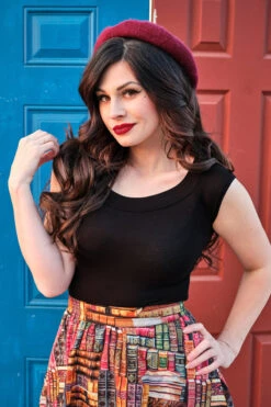 Don't Judge A Book By Its Cover A-Line Skirt -Retrolicious 13 2