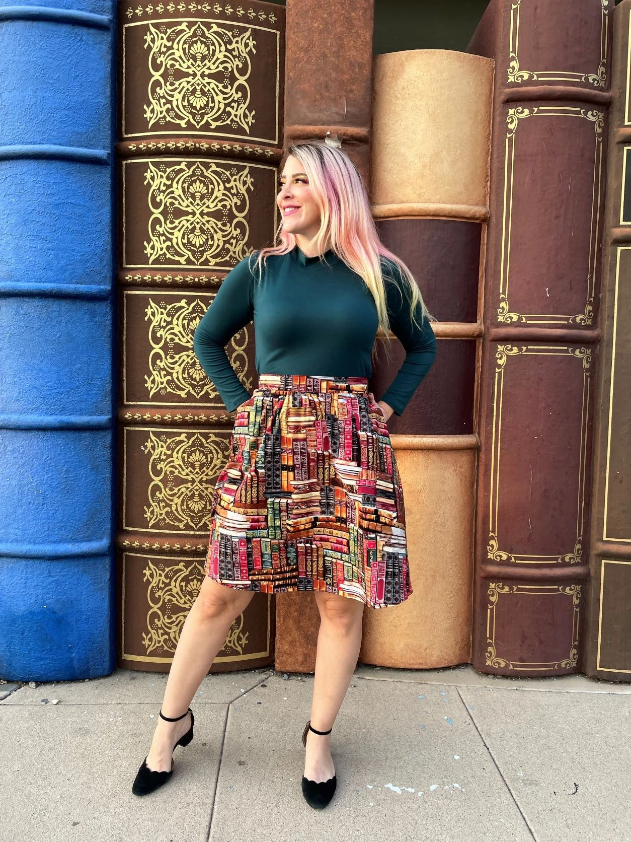 Green Mock Neck Top 3 Green Mock Neck Top - Image 3