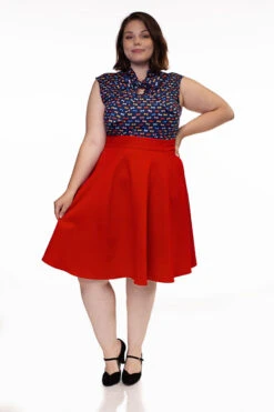 Charlotte Skirt In Red -Retrolicious 3656 4009 p e0e41e58 4537 4b3f 97d1 27f82c21d944