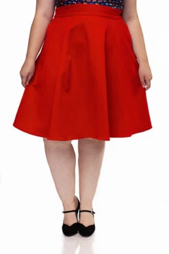 Charlotte Skirt In Red -Retrolicious 4009 p 34d20a74 1c2c 440f 878d db73a3219b60
