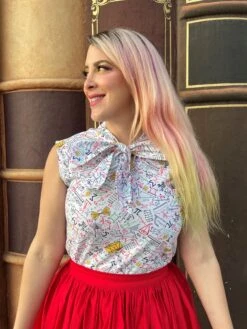 Peggy Swing Skirt In Red -Retrolicious 4220 4998 5