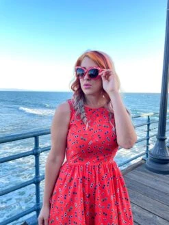 Flower Power Sunglasses In Leopard - 1 Left! -Retrolicious 4871 6