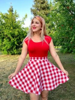 Red Gingham Skater Skirt -Retrolicious 4943 4875 3 02e72128 a333 40ed 92f7 254a2ce6e573