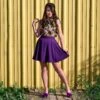 Purple Skater Skirt
