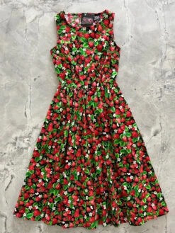 Strawberries Midi Dress - XS Only, 1 Left!