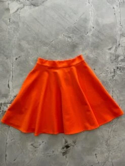 Harper Skater Skirt In Orange