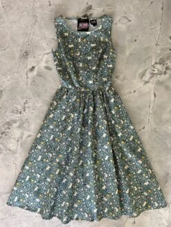 Cats & Flowers Midi Dress