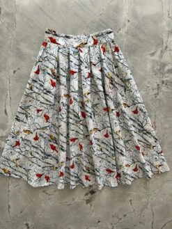 Birds On Birch Trees Doris Skirt