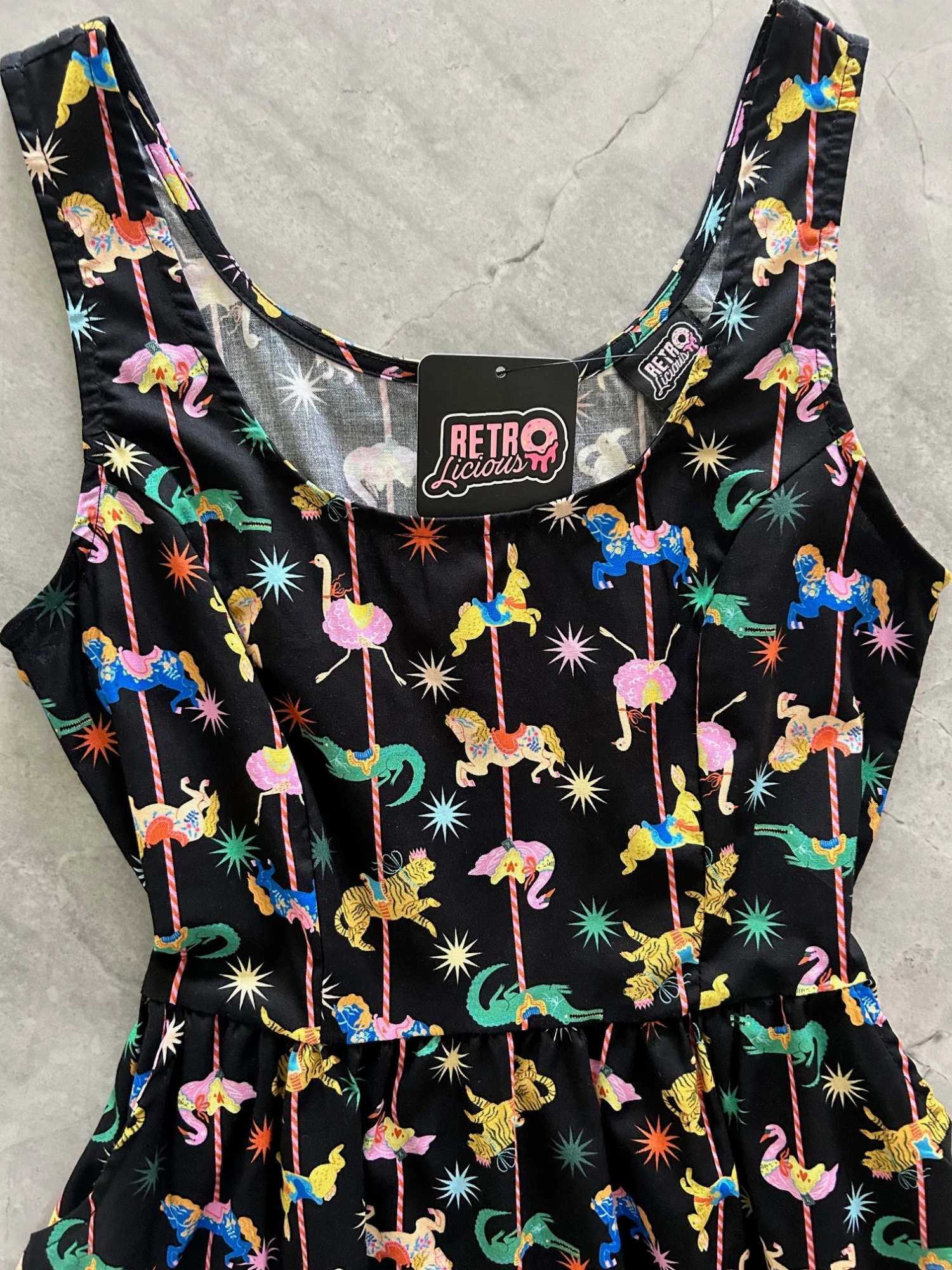 Carousel Shorter Fit & Flare Dress 2 Carousel Shorter Fit & Flare Dress - Image 2