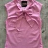 Pink Dot Bow Top