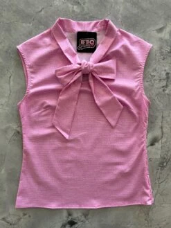 Pink Dot Bow Top
