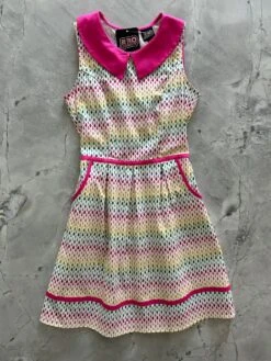Rainbow Drop Collared Dress