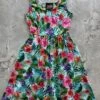 Tropical Fit & Flare Dress