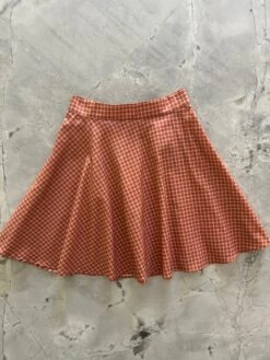 Checkered Skater Skirt
