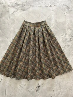 Green Plaid Doris Skirt