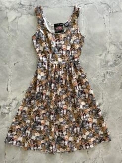 Cats Fit & Flare Dress - XL Only
