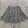 Houndstooth Cats Skater Skirt - 1X Only