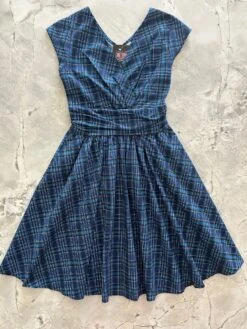 Blue Plaid Greta Dress