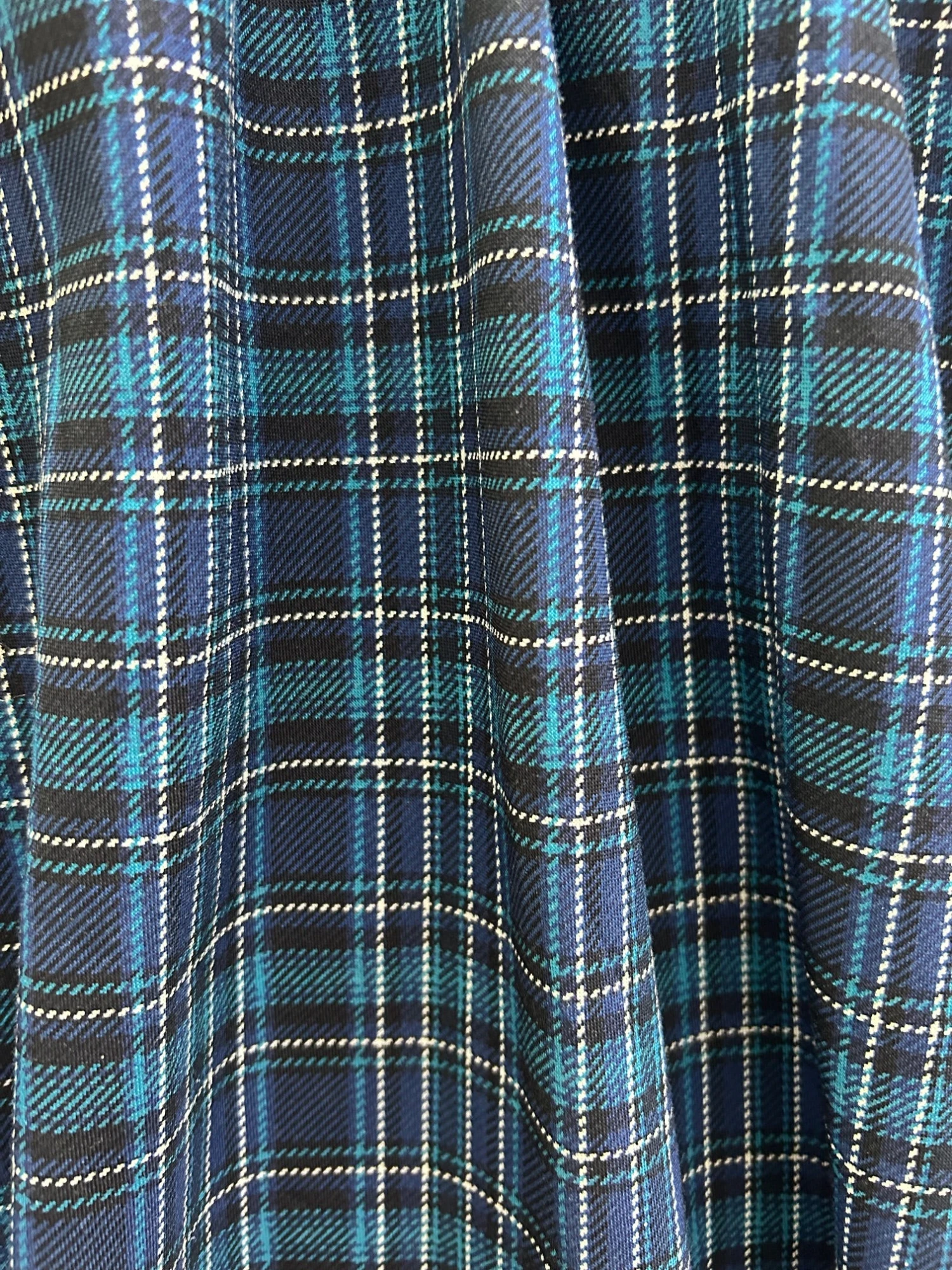 Blue Plaid Greta Dress 3 Blue Plaid Greta Dress - Image 3