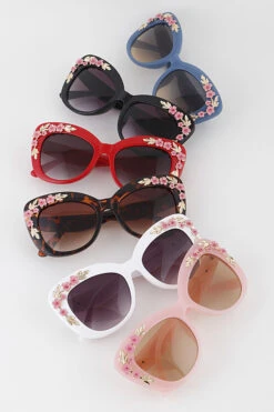 Flower Power Sunglasses In Leopard - 1 Left! -Retrolicious HS3011IR1