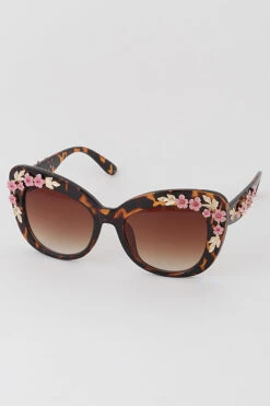 Flower Power Sunglasses In Leopard - 1 Left!