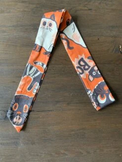 Multipurpose Fabric Tie In Scaredy Cats Print