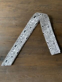 Multipurpose Fabric Tie In Wicked Words Print