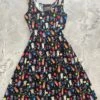 Party Cats Fit & Flare Dress