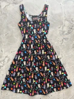Party Cats Fit & Flare Dress