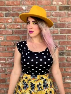 Boat Neck Top In Polka Dots -Retrolicious PhotoSep23 105603AM