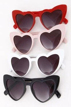 Heart Sunglasses In Pink, 1 Left!