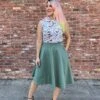 Charlotte Skirt In Sage - Plus Sizes Only