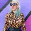 Leopard Mock Neck Top