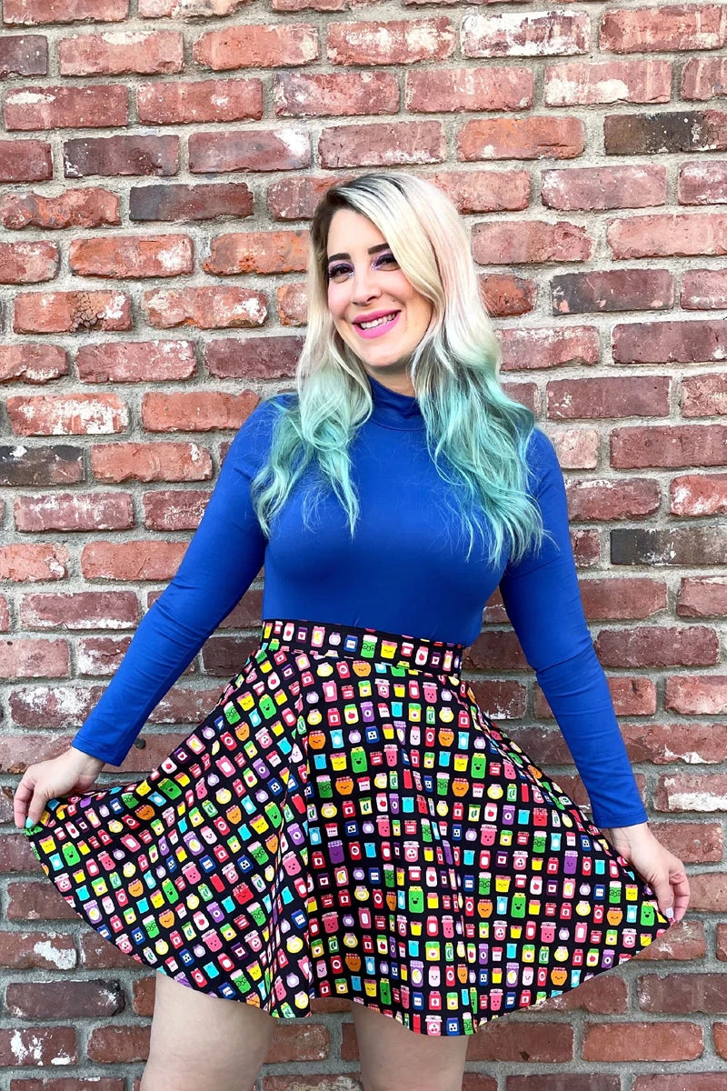 Blue Mock Neck Top 2 Blue Mock Neck Top - Image 2