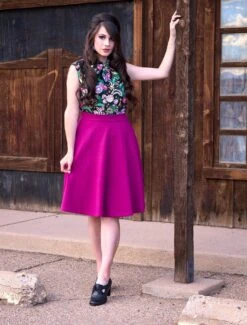 Charlotte Skirt In Magenta